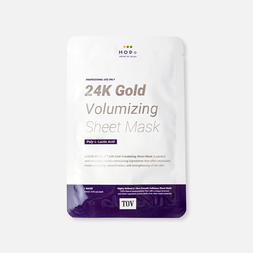 HOP+ 24k Gold Volumizing PLLA Sheet Mask