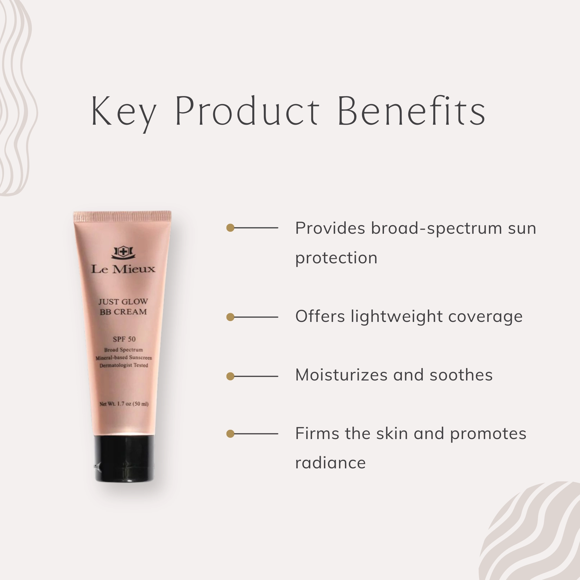 Le Mieux Just Glow BB Cream SPF 50